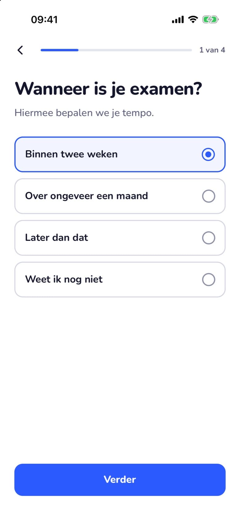 Wanneer is je examen?