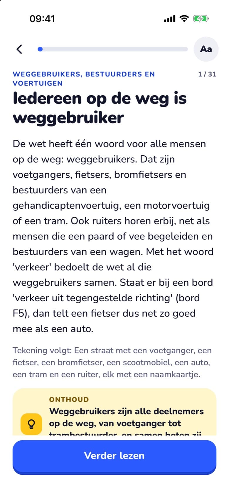 Theorie, één pagina per keer