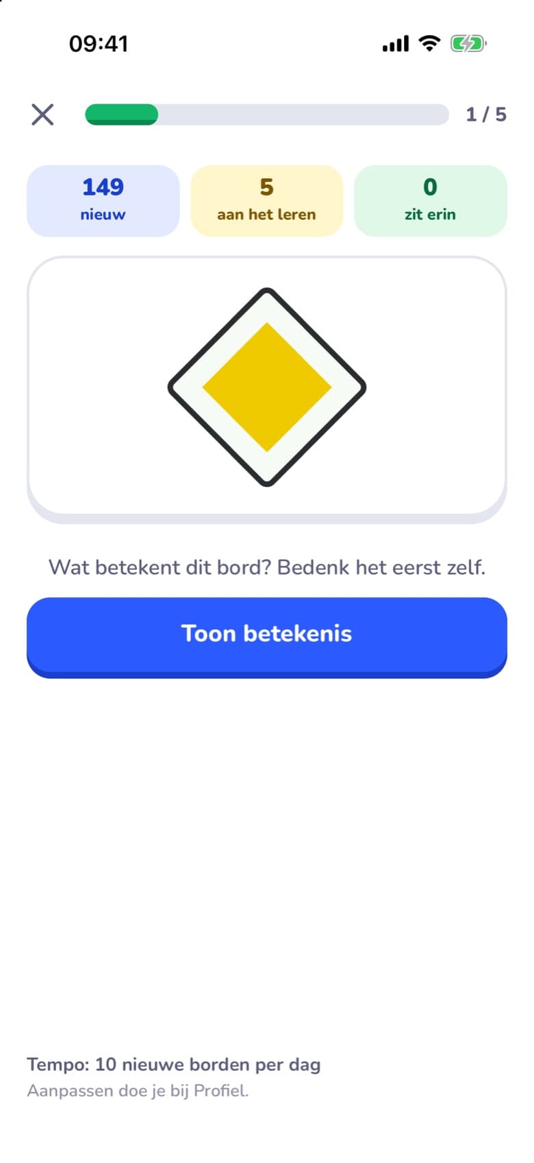 Een bordenkaart