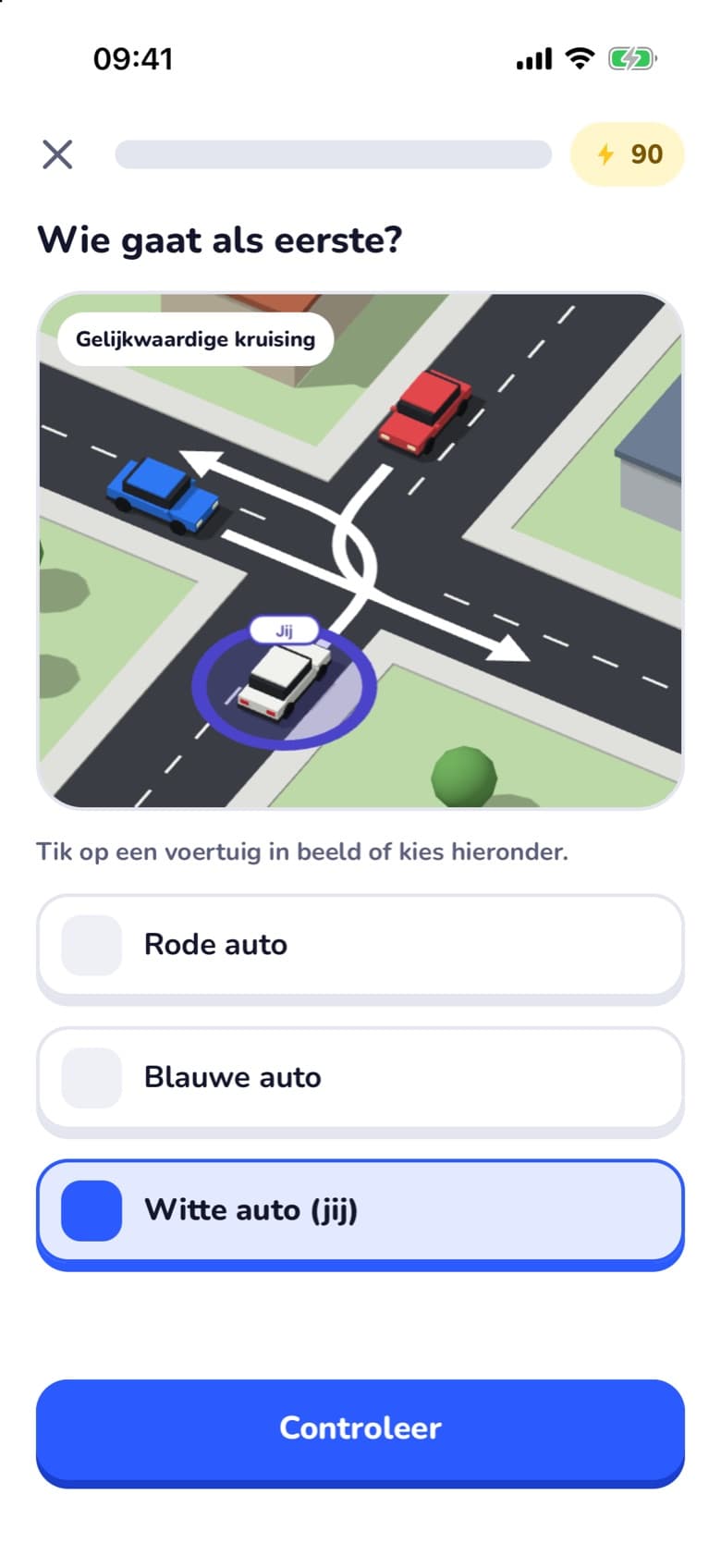 Antwoorden door een voertuig aan te tikken